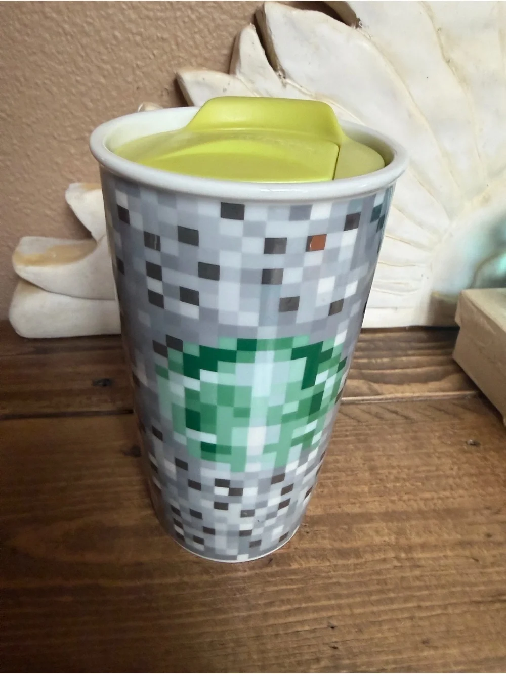 Starbucks 2012 Rodarte Pixel Ceramic Coffee Tumbler